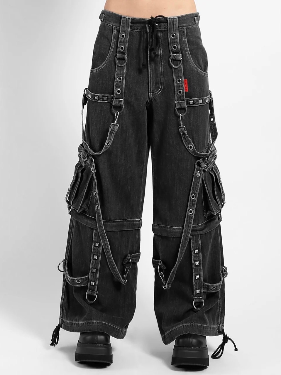 TRIPP NYC 2WAY ボンテージ ブラック デニムパンツ TRIPP NYC】STRAP ON ZIP OFF PANT[JM7117M] /【トリップ
