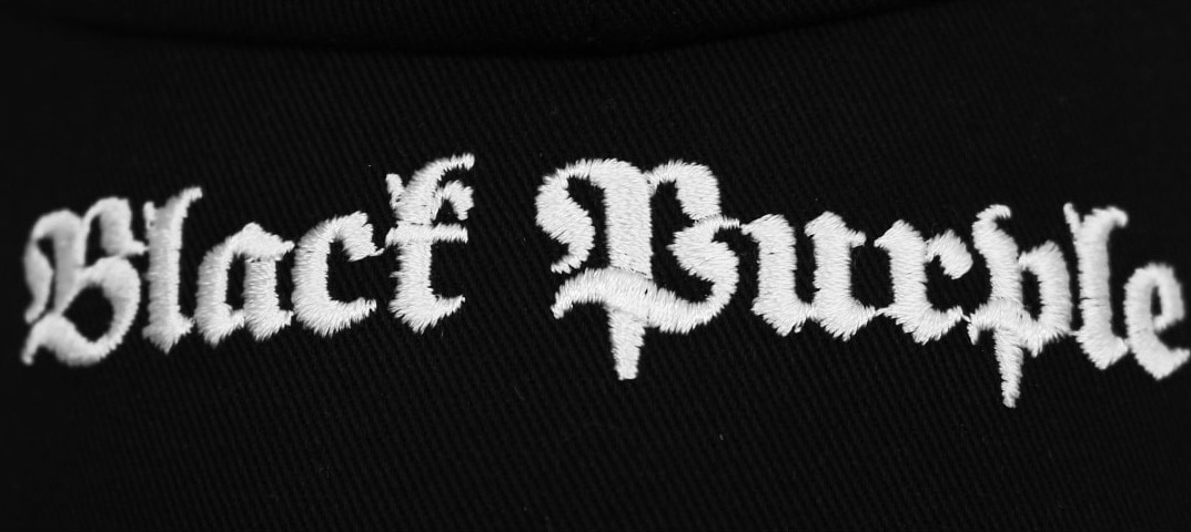 6/5再入荷【BLACK PURPLE】Bad-Bat Ball Cap - Black | OUR