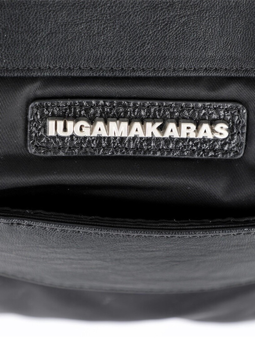 【破格】IUGAMAKARAS ブラック y2k ナイロン 正規品 IUGAMAKARAS】Studded Nylon Shoulder Bag | OUR BRAND