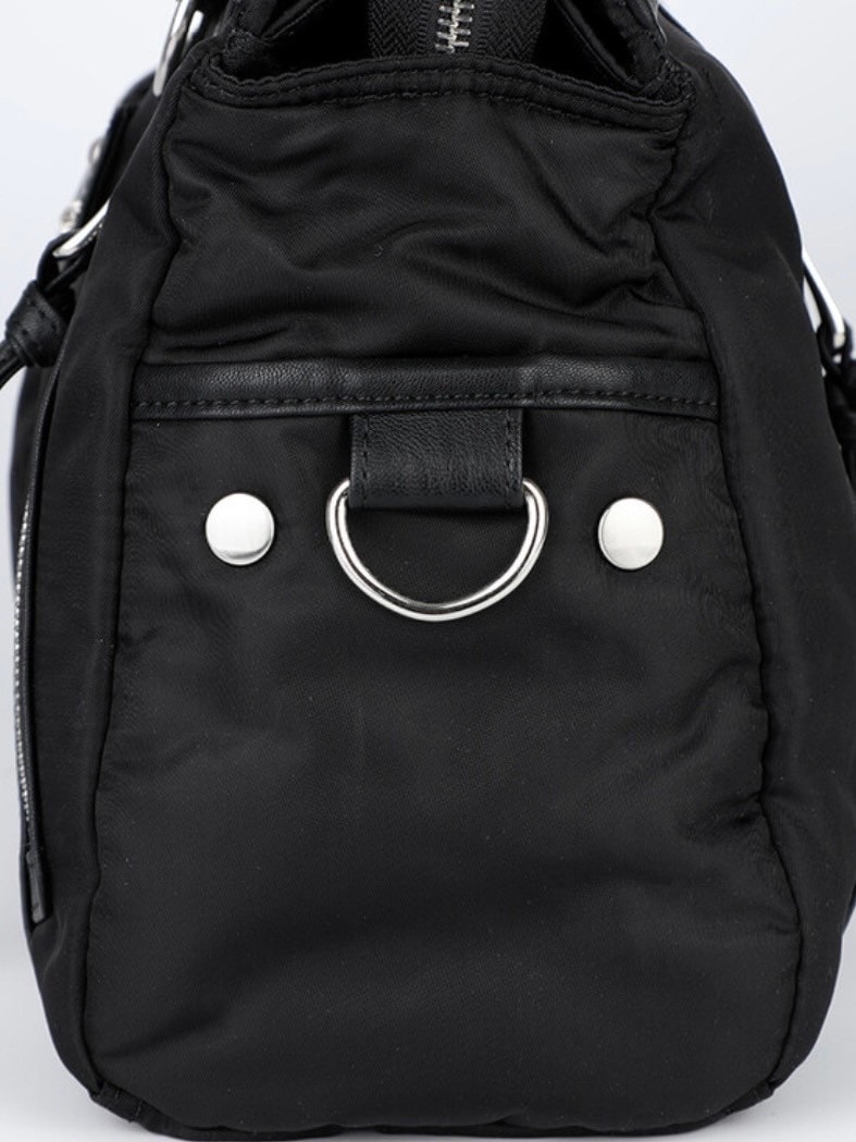IUGAMAKARAS】Studded Nylon Shoulder Bag | OUR BRAND