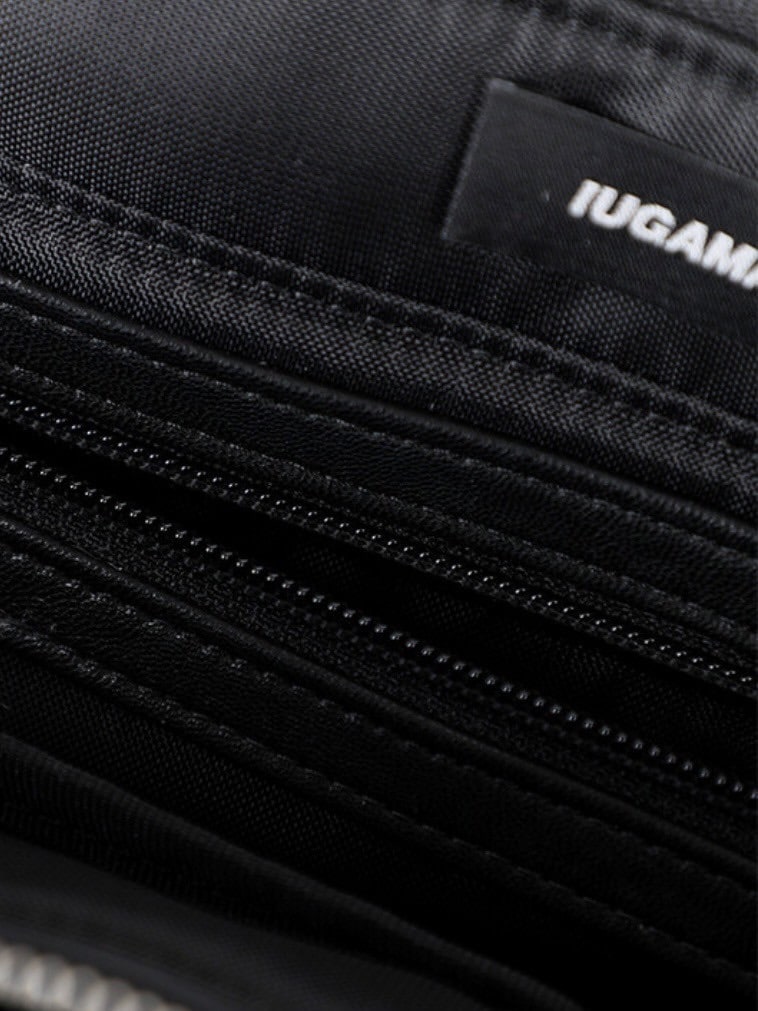 【破格】IUGAMAKARAS ブラック y2k ナイロン 正規品 IUGAMAKARAS】Studded Nylon Shoulder Bag | OUR BRAND