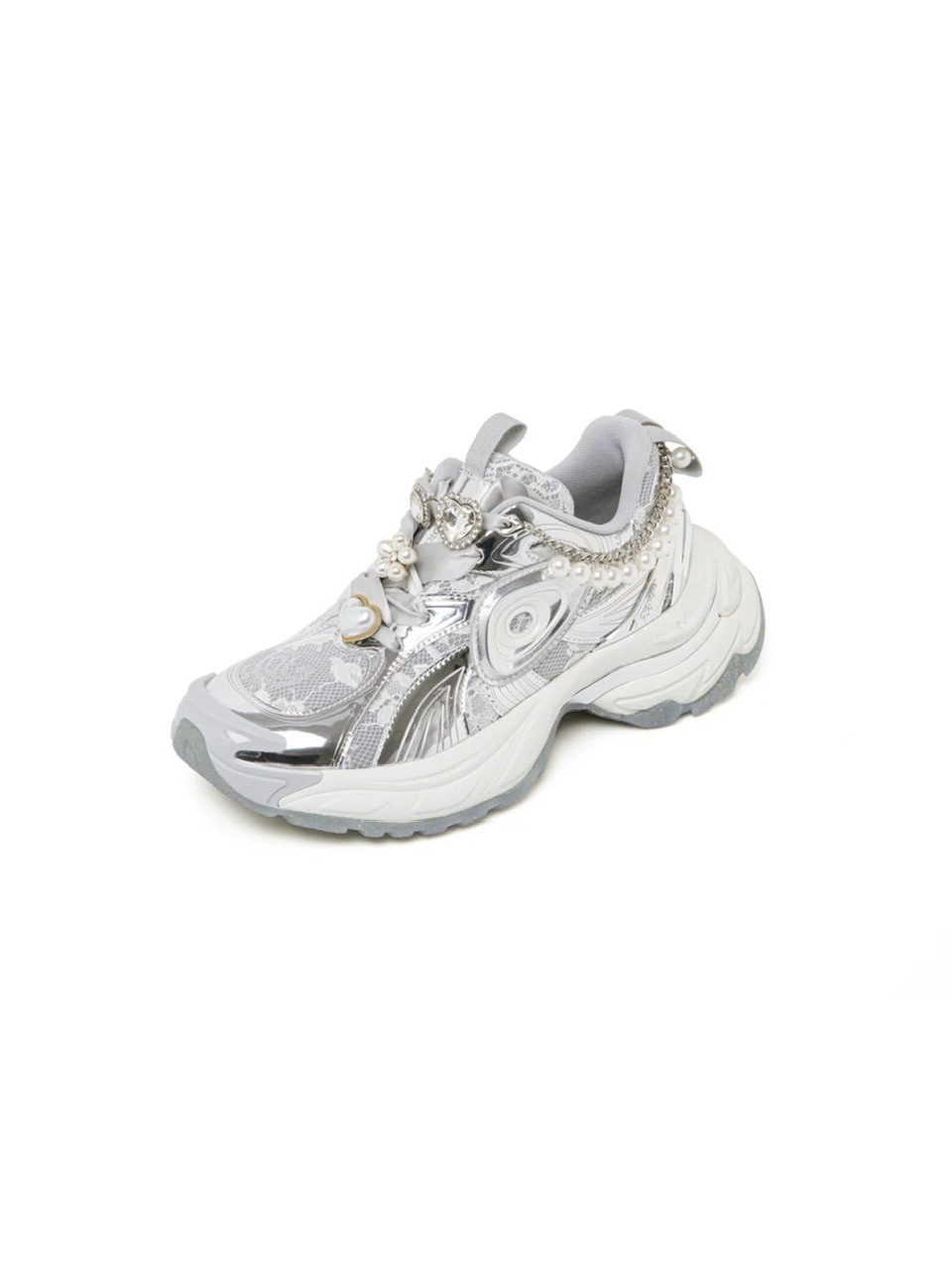 OLD ORDER TURBO GT シルバー スニーカー OLD ORDER Turbo GT White Silver