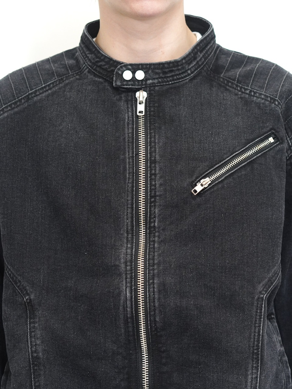 東京店WEB限定受注制【Chikashitsu +】biker denim jacket | OUR BRAND