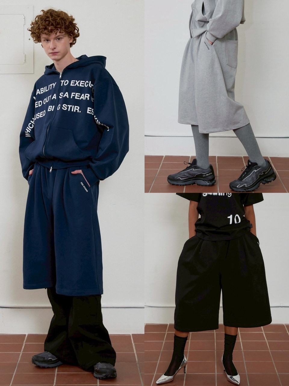 ●ESC STUDIO● training bermuda pants (3色) unisex ESC STUDIO】training bermuda pants | OUR BRAND,ESC STUDIO