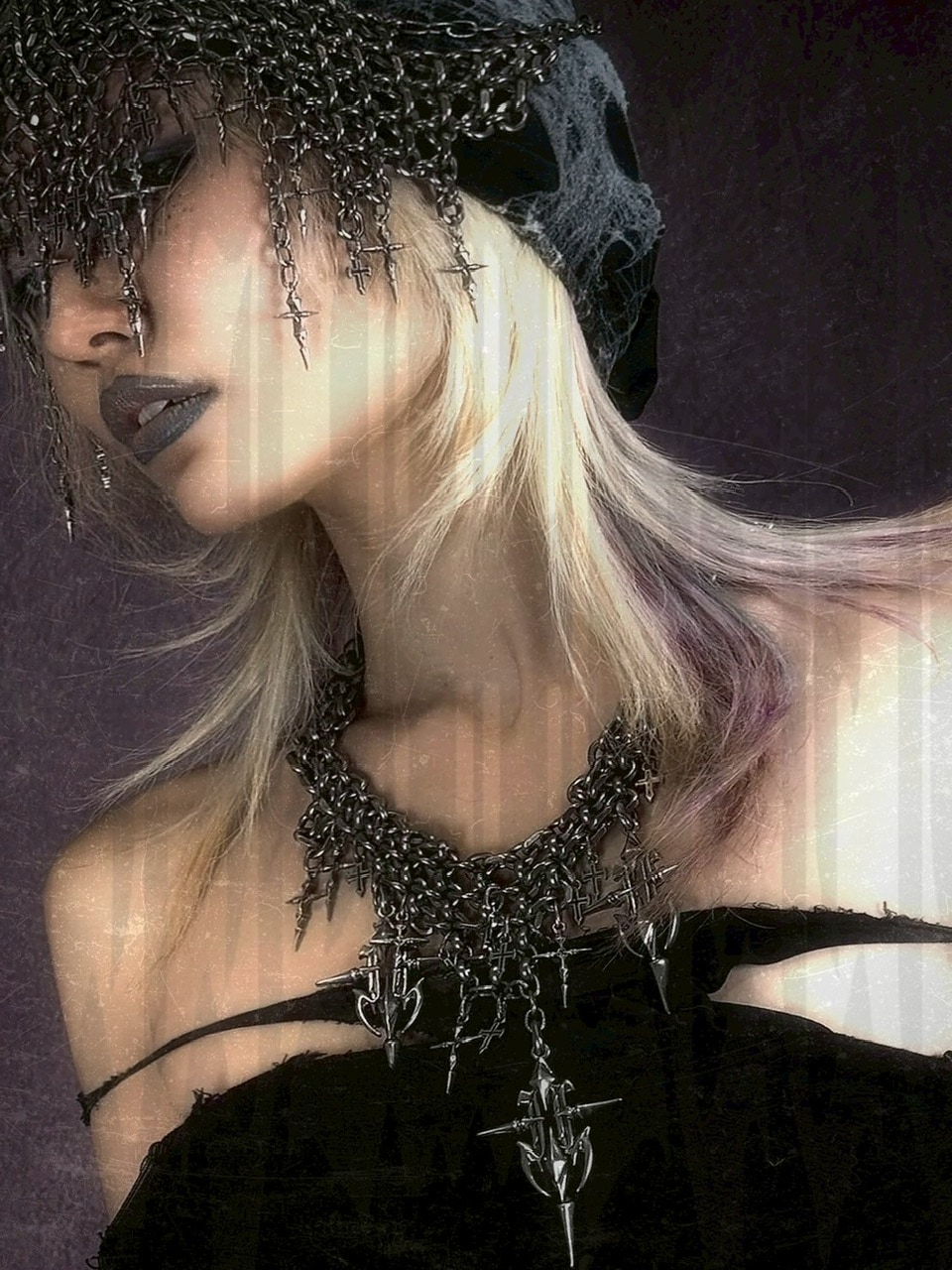 IIIMIII】Gothic Cross Spike Necklace / 【イアミ】ゴシッククロス