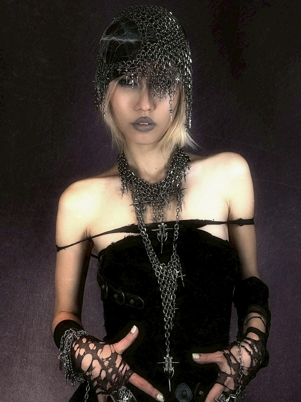 iiimiii ネックレス IIIMIII】Gothic Cross Spike Necklace / 【イアミ】ゴシック