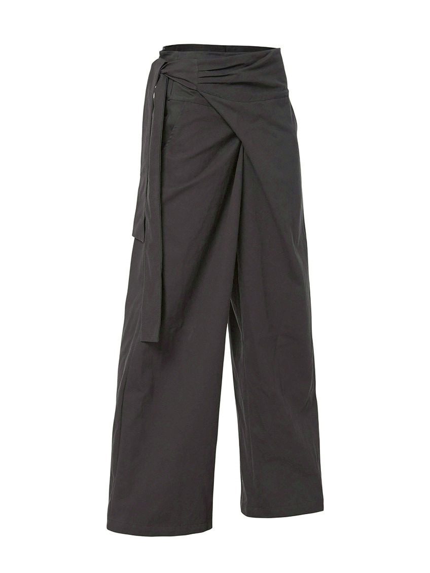 AD2020 レイヤードワイドフレアショーツ ハーフパンツ ウール 黒 AD2020 レイヤードワイドフレアショーツ ハーフパンツ ウール 黒