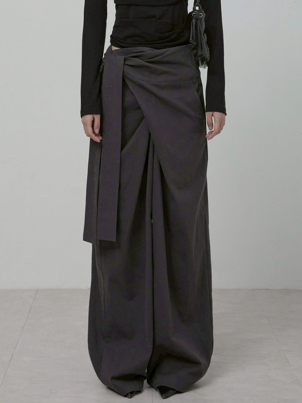 【FLAREUP】Layered Wrap Trousers / 【フレアアップ】レイヤードラップパンツ