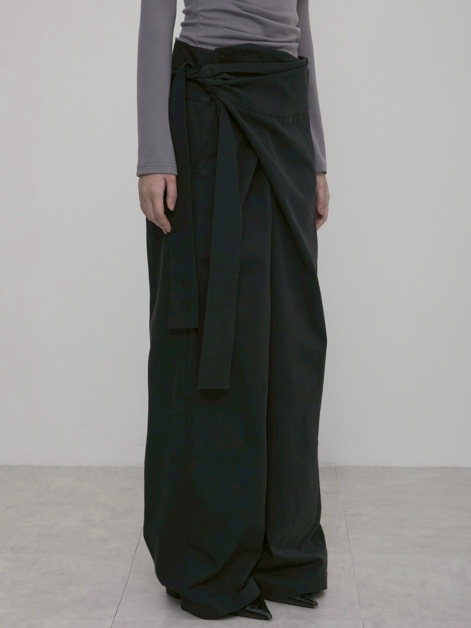 【FLAREUP】Layered Wrap Trousers / 【フレアアップ】レイヤードラップパンツ