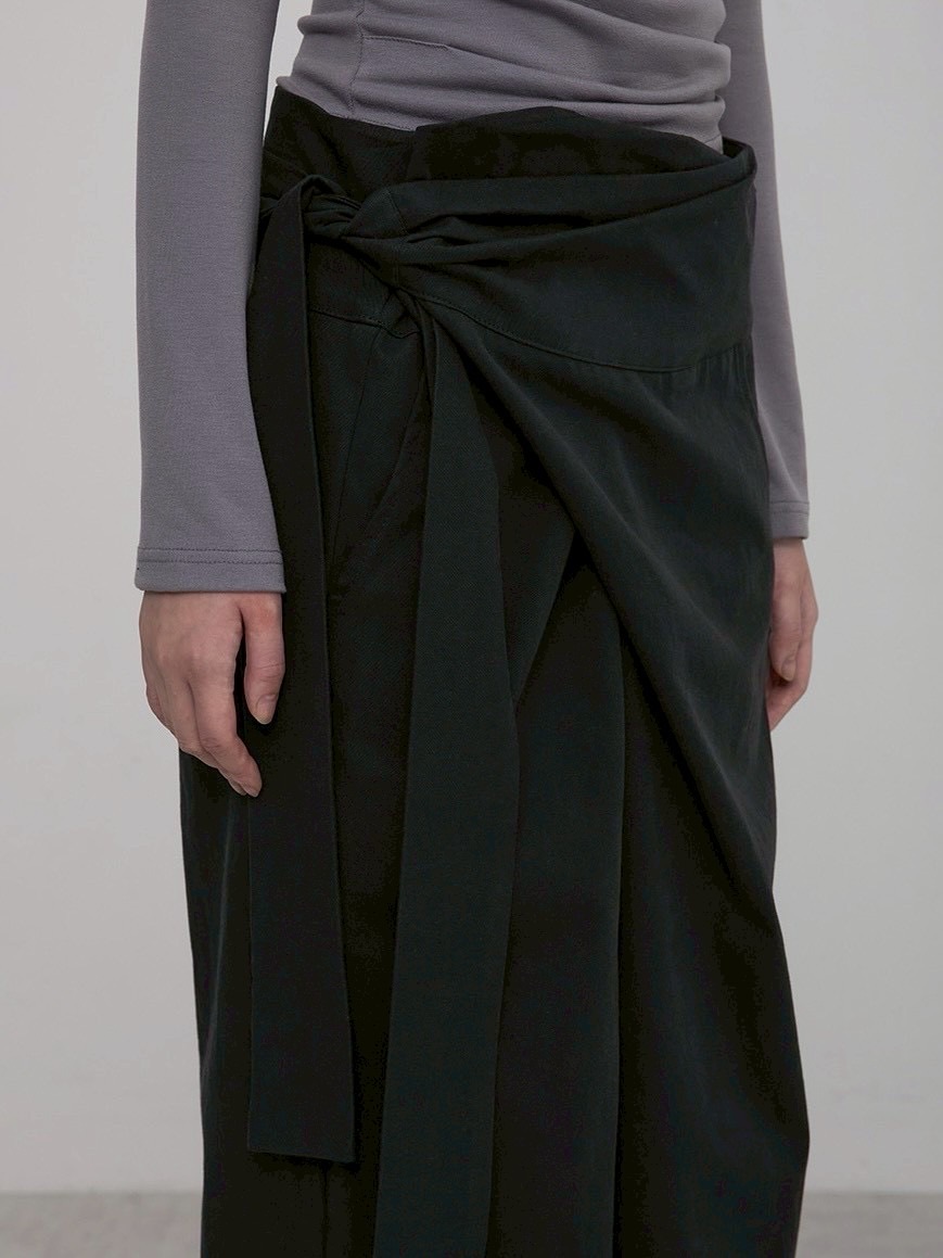 【FLAREUP】Layered Wrap Trousers / 【フレアアップ】レイヤードラップパンツ