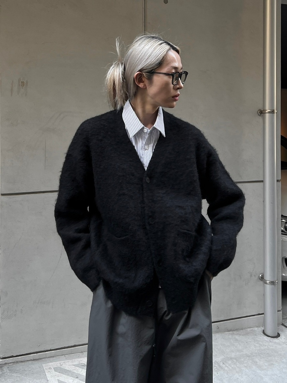 ちーちゃんブラック44 Chikashitsu +】wool cardigan (4color) | OUR BRAND,Chikashitsu +