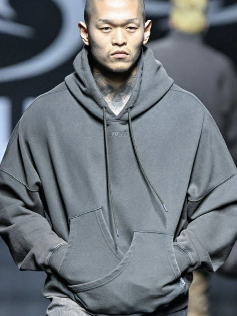 AJOBYAJO】Curve Pocket Washed Hoodie | OUR BRAND,AJOBYAJO