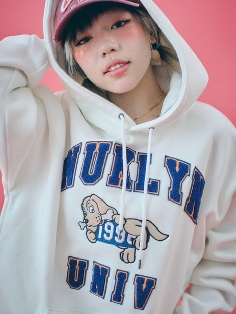 GALFY×TENRIN×KRYBIGパーカー ホワイト テンリン ガルフィー 天輪蹴威犬」 | KRY clothing