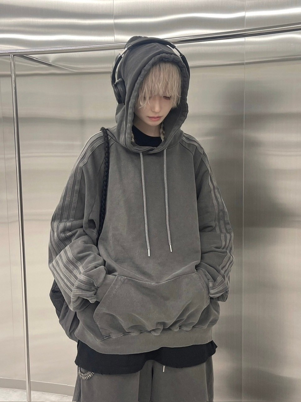 nmtc +】set up side line pigment hoodie (2color) | OUR BRAND,nmtc