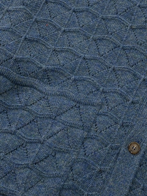 【AJOBYAJO】Clam Patterned Mohair Cardigan