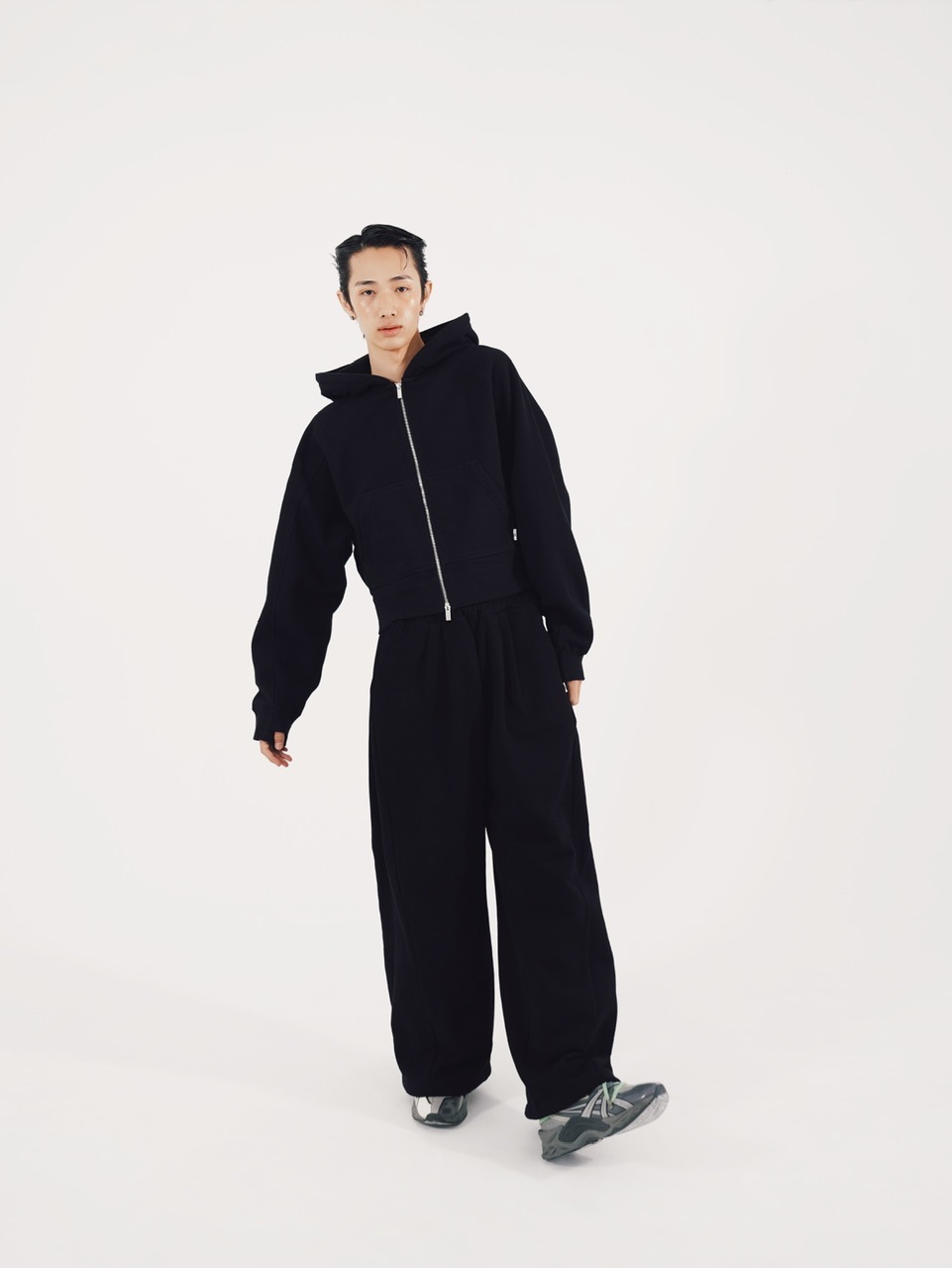CS】2tuck sweat pants (black) | OUR BRAND,Chikashitsu +,CS