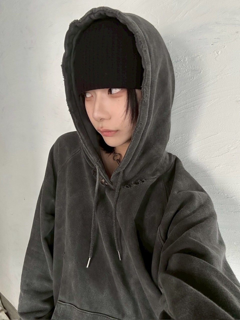 LUV CODE】pigment damage hoodie | OUR BRAND,LUV CODE | PRESSING