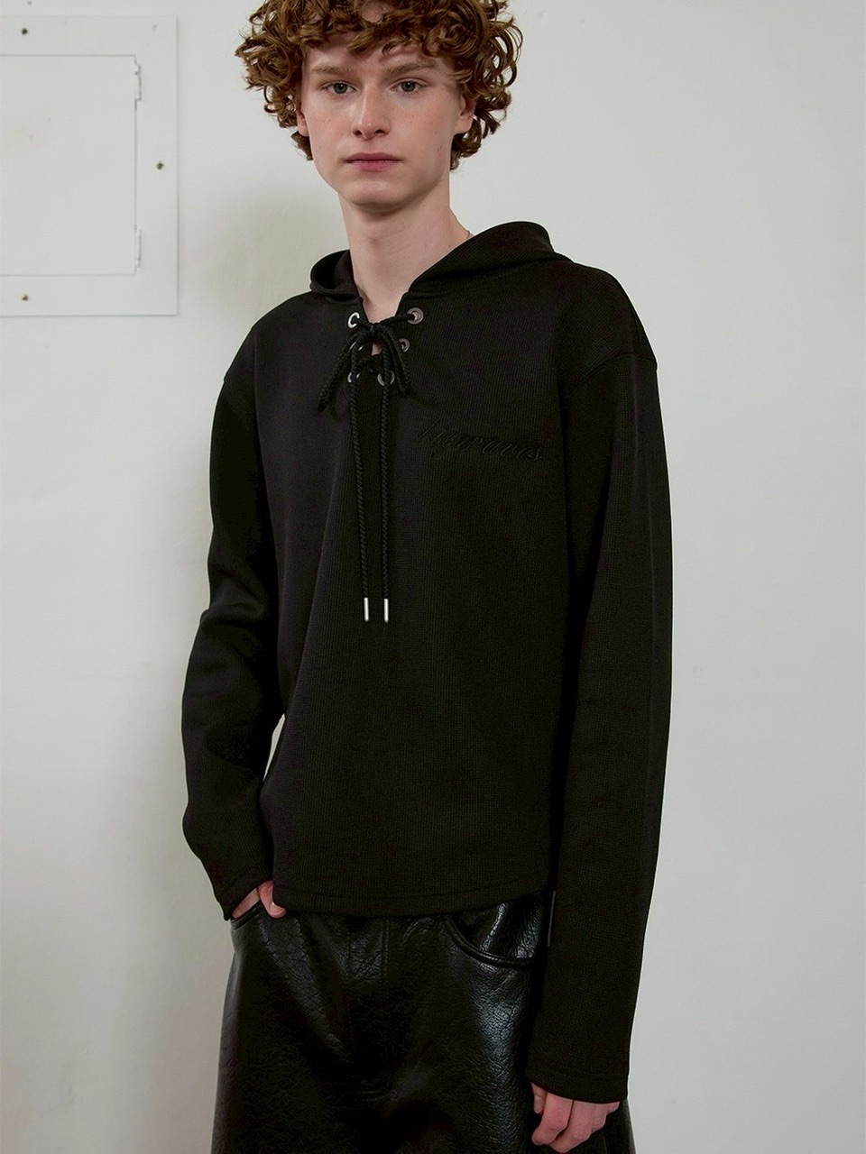【ESC STUDIO】25SS★ eyelet waffle hoodie ESC STUDIO】eyelet waffle hoodie | OUR BRAND,ESC STUDIO