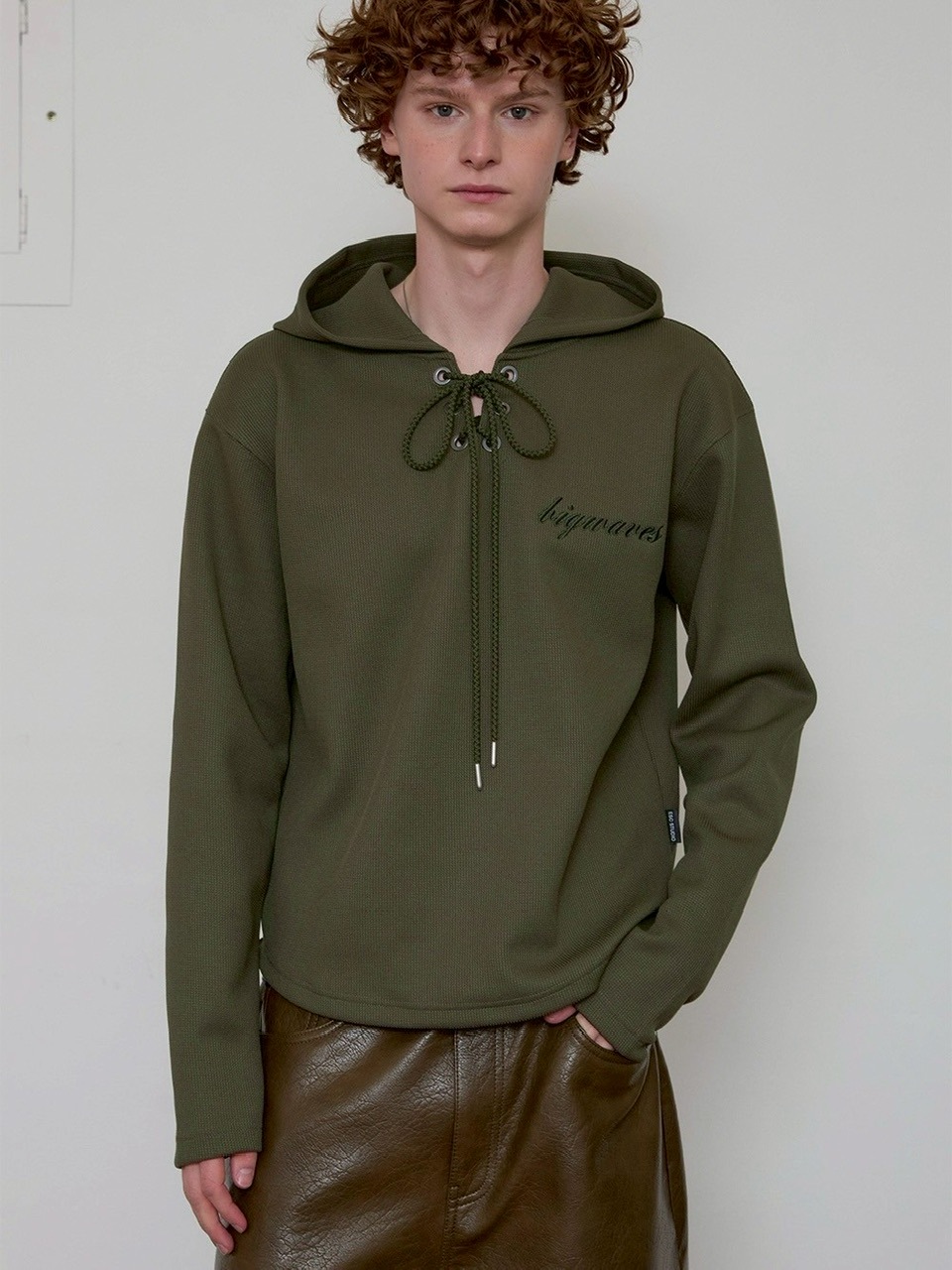 【ESC STUDIO】25SS★ eyelet waffle hoodie ESC STUDIO】eyelet waffle hoodie | OUR BRAND,ESC STUDIO