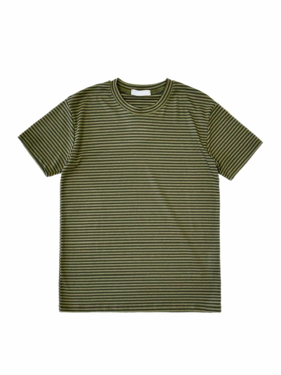 受注制【Chikashitsu +】tight fit border t-shirt (3color