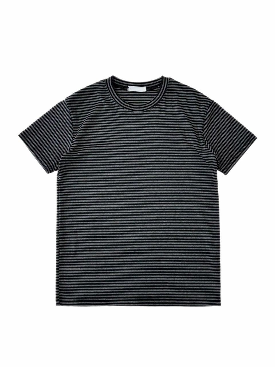 受注制【Chikashitsu +】tight fit border t-shirt (3color