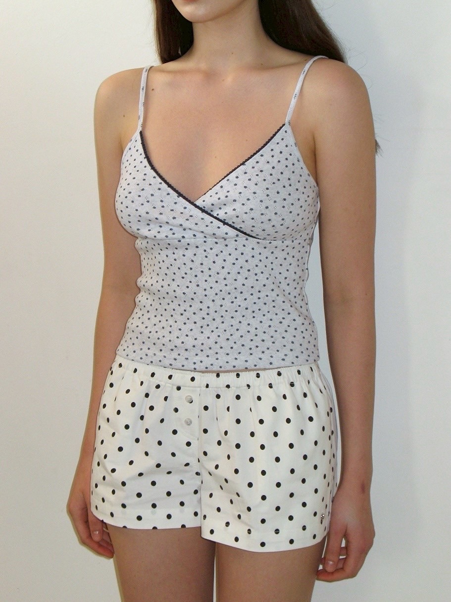 CRANKSEOUL クランクソウル 韓国 ストロベリー キャミソールSET CRANK】STRAWBERRY LAYERED SLEEVELESS SET / 【クランク