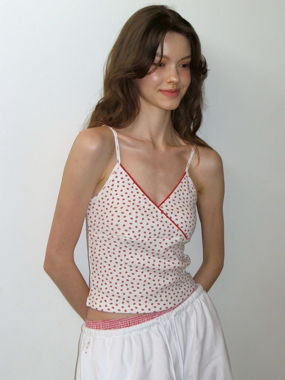 CRANK】STRAWBERRY LAYERED SLEEVELESS SET / 【クランク