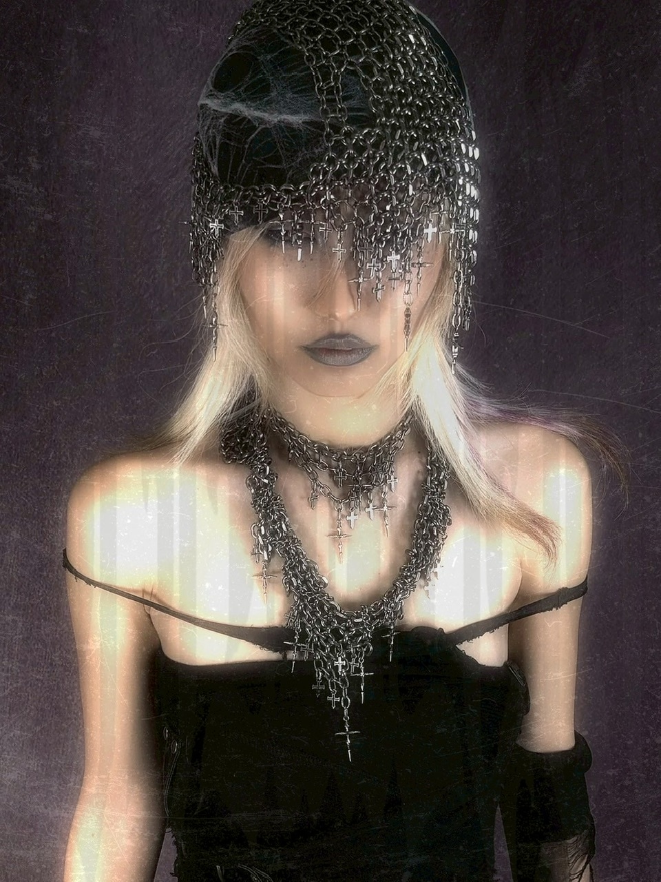 IIIMIII】Cross＆Layered Chain Necklace / 【イアミ】クロス