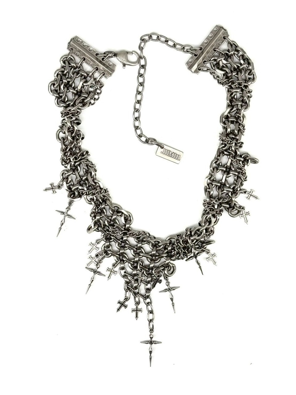 【IIIMIII】 ネックレス IIIMIII】Double Cross Chain Necklace / 【イアミ】ダブルクロス