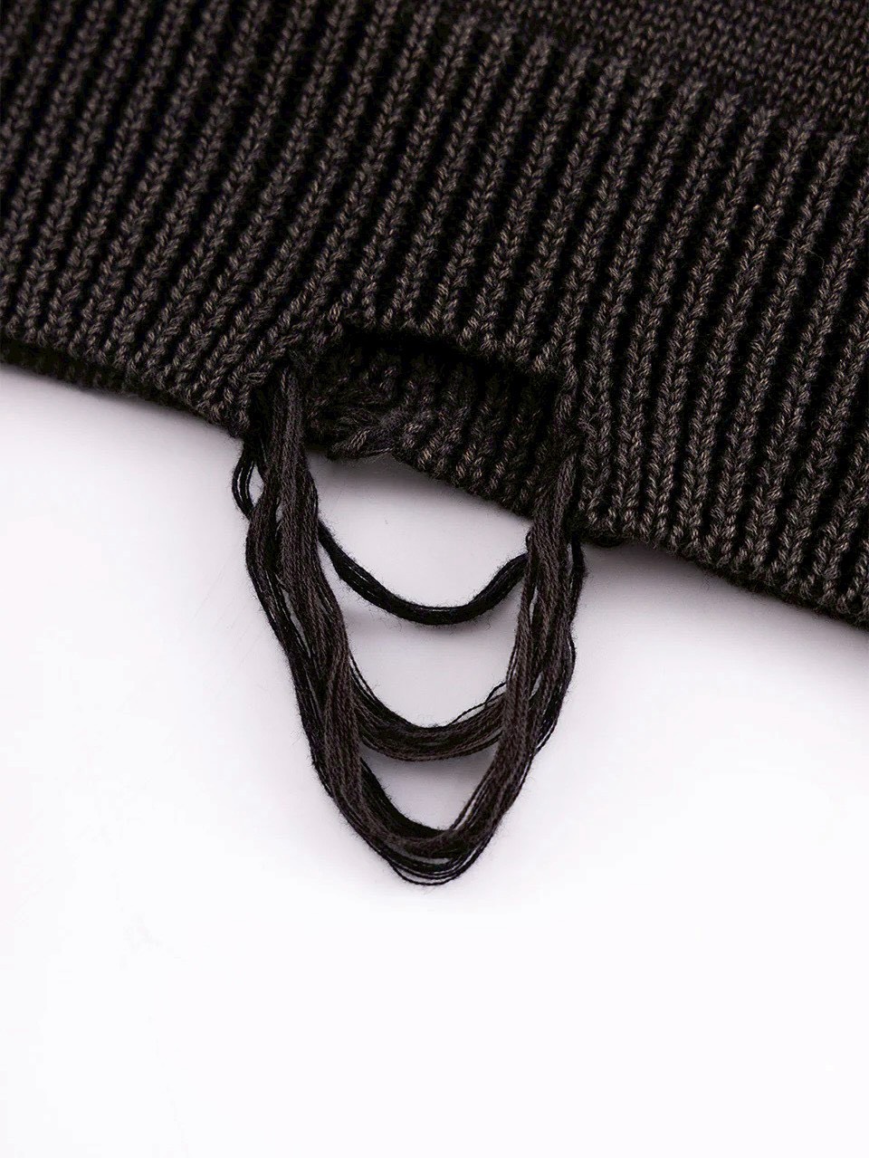 【SUPPLIER】Distressed Multiple Cross Leather Patch Crew Knit / 【サプライヤー】ダメージクロスレザーパッチニット