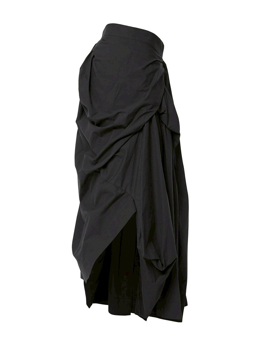 【FLAREUP】Asymmetrical Draped Layered Long Skirt / 【フレアアップ】アシンメトリードレープレイヤードロングスカート