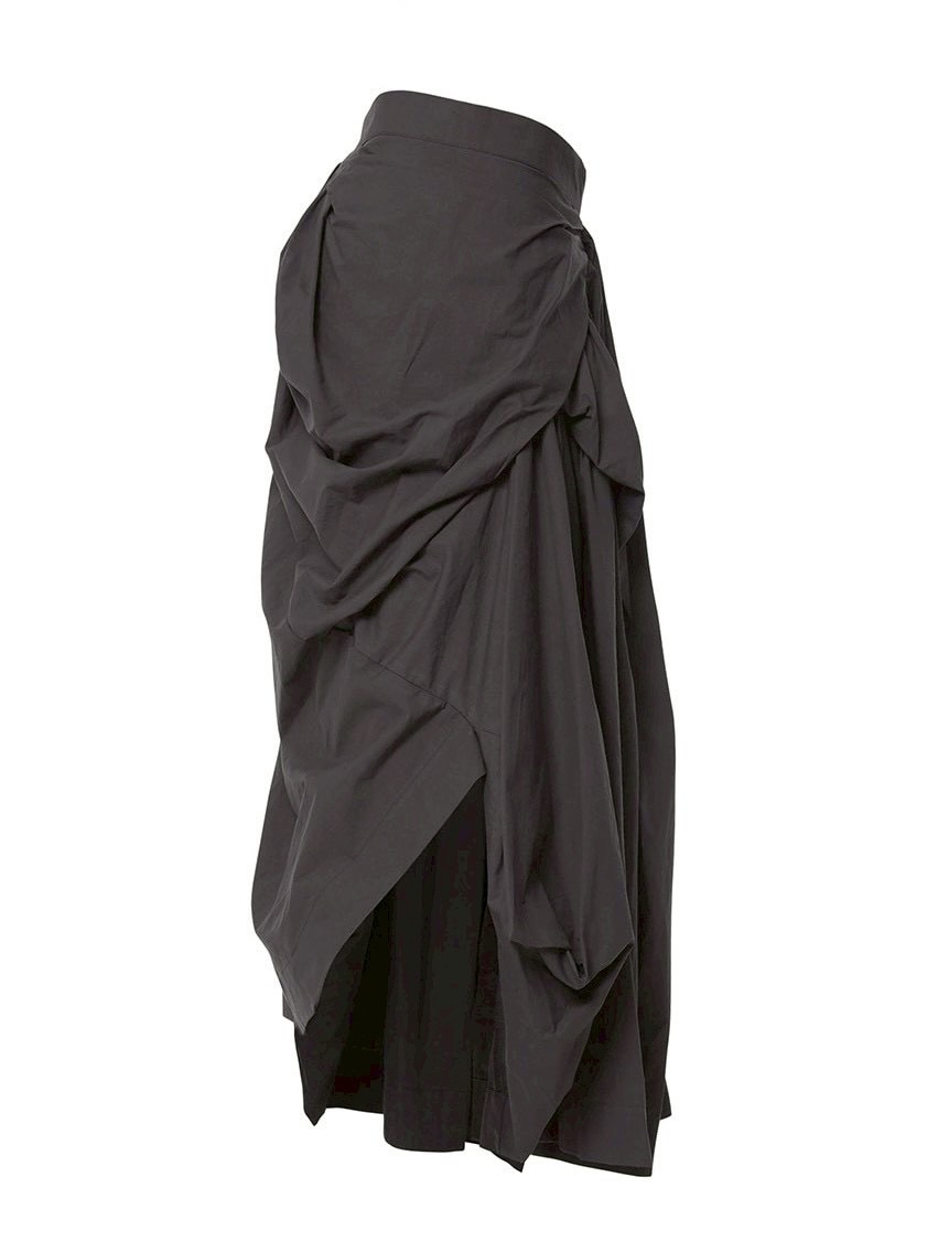 【FLAREUP】Asymmetrical Draped Layered Long Skirt / 【フレアアップ】アシンメトリードレープレイヤードロングスカート