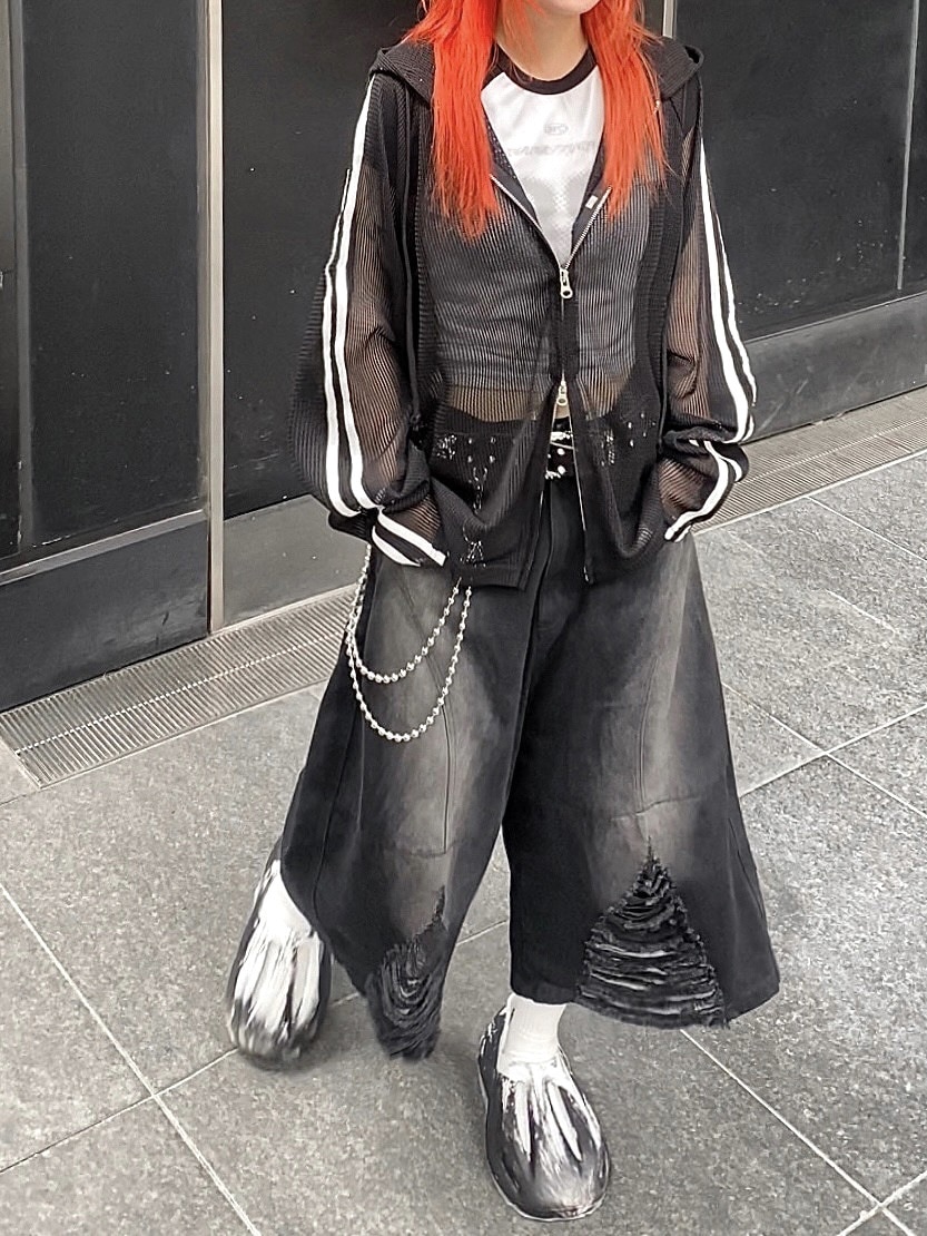 受注制【XU DOG】track mesh zip hoodie (2color) | OUR BRAND