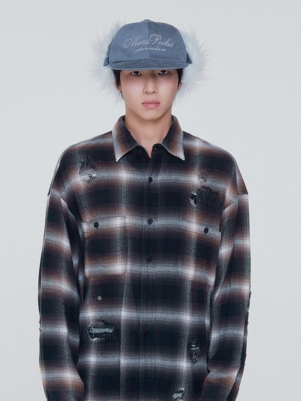 【MARSPOCKET】ear fur flightcap / 【マースポケット】ファーフライトキャップ