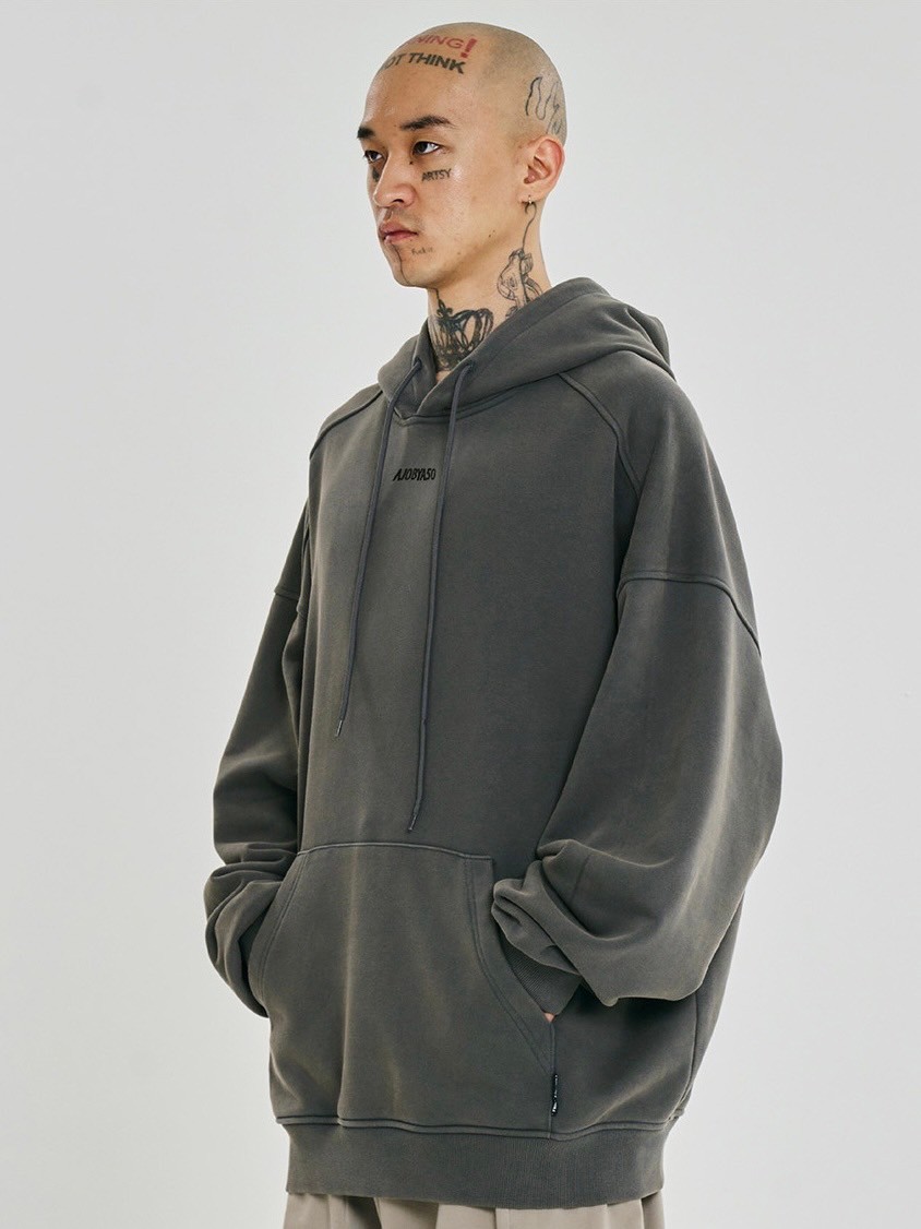 AJOBYAJO】Five AJO Logos Washed Hoodie | OUR BRAND,AJOBYAJO