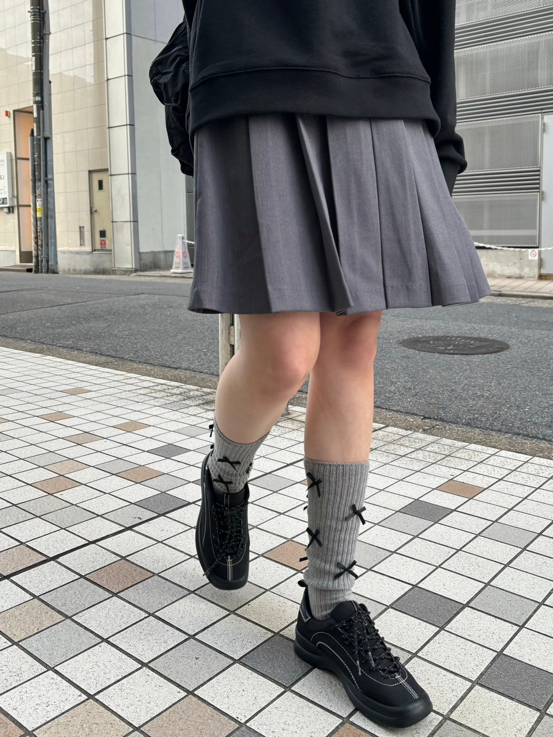 受注制【Chikashitsu + LADIES】ribbon socks (4color)