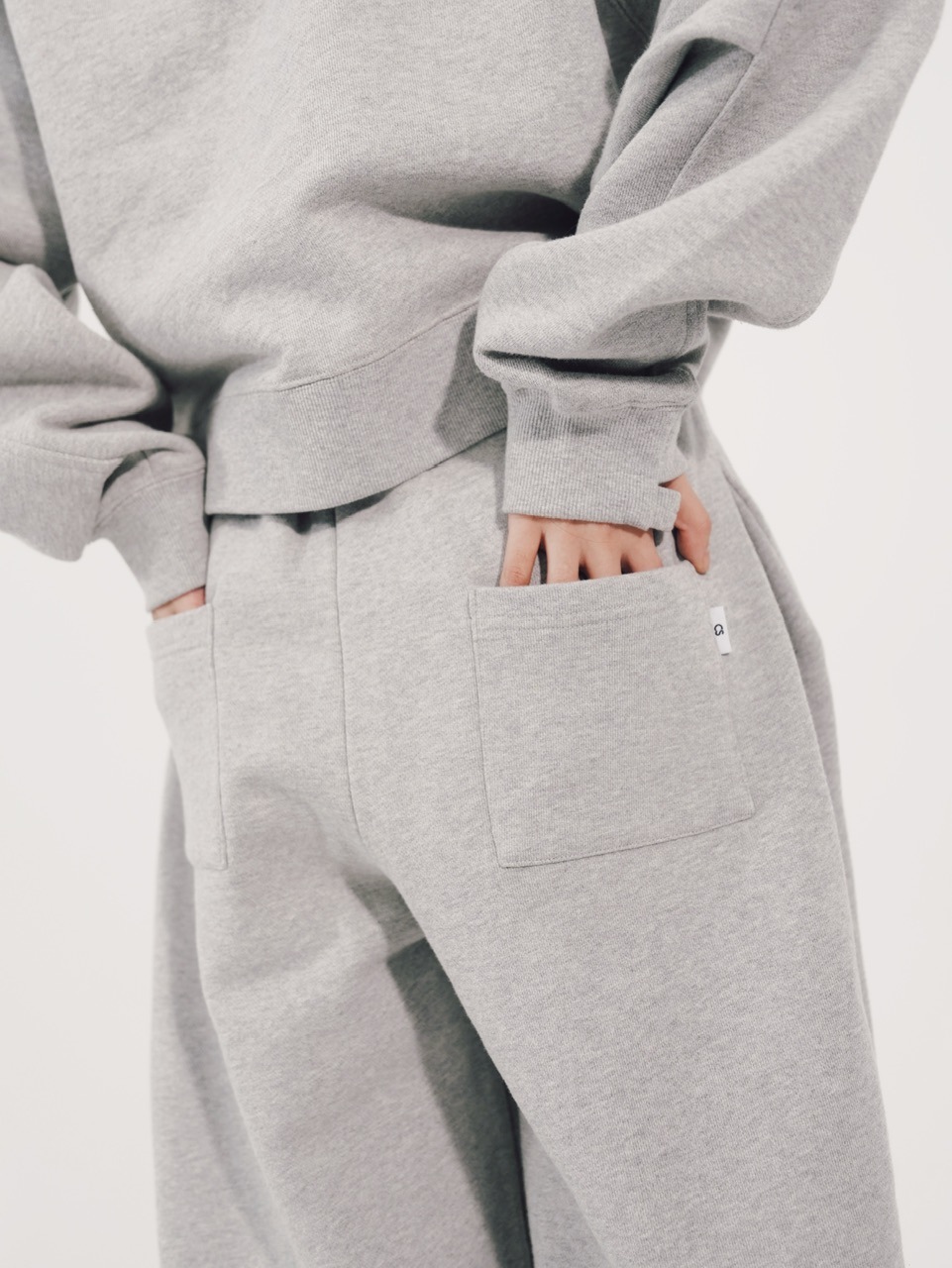【CS】2tuck sweat pants (gray)