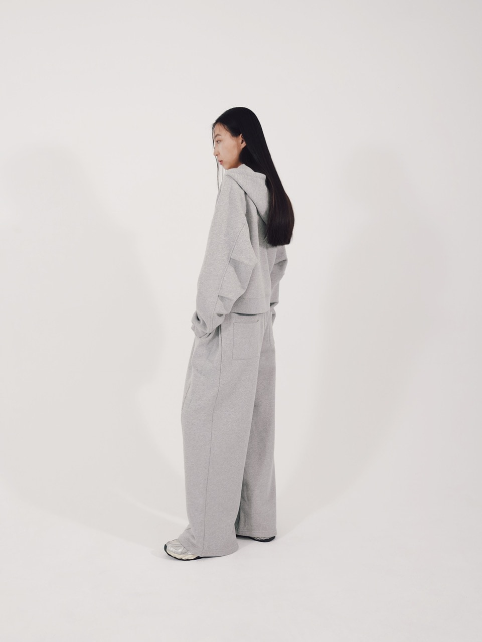 【CS】2tuck sweat pants (gray)