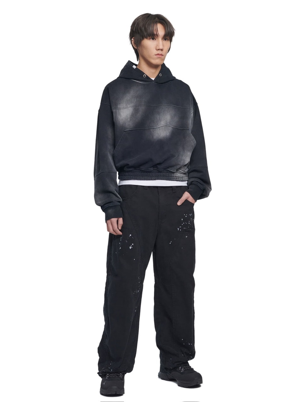 パーカー・フーディ NOMANUAL STAIN WASHED HOODIE 5JH515 NOMANUAL】STAIN WASHED HOODIE | OUR BRAND,NOMANUAL