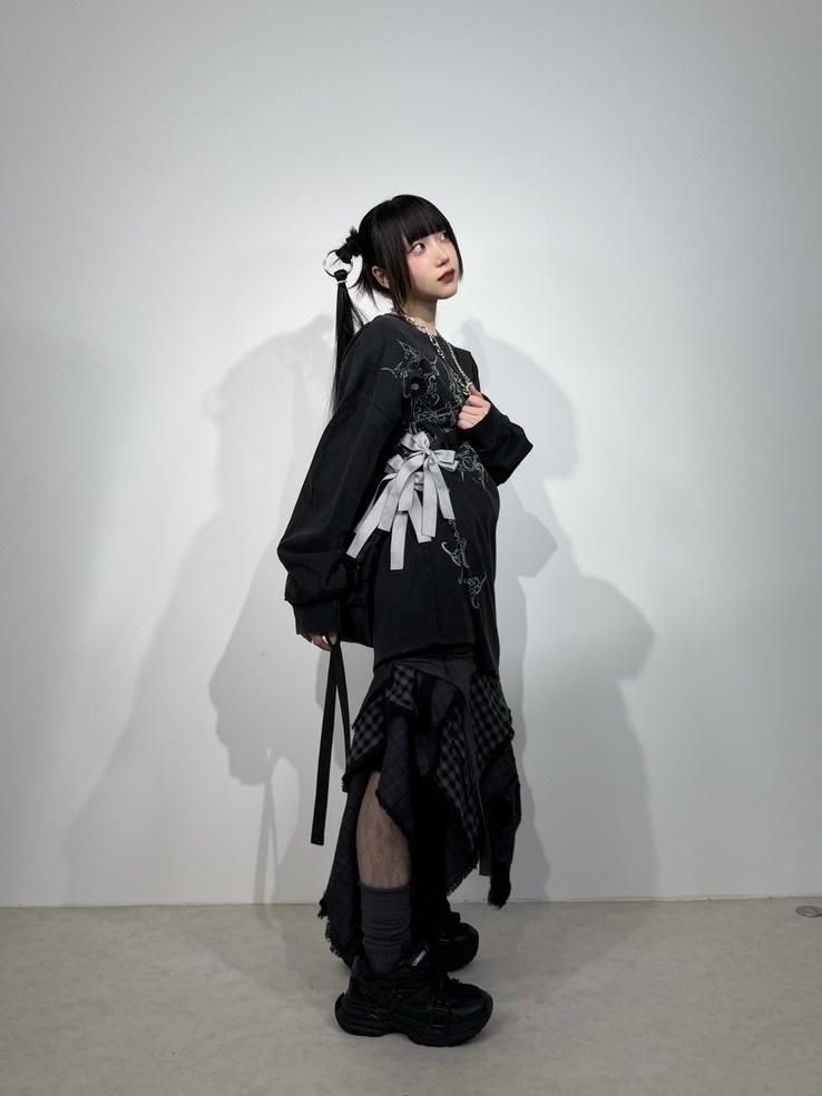 受注制【Nerd out XU】Chaos design long sleeve (2color) | OUR BRAND