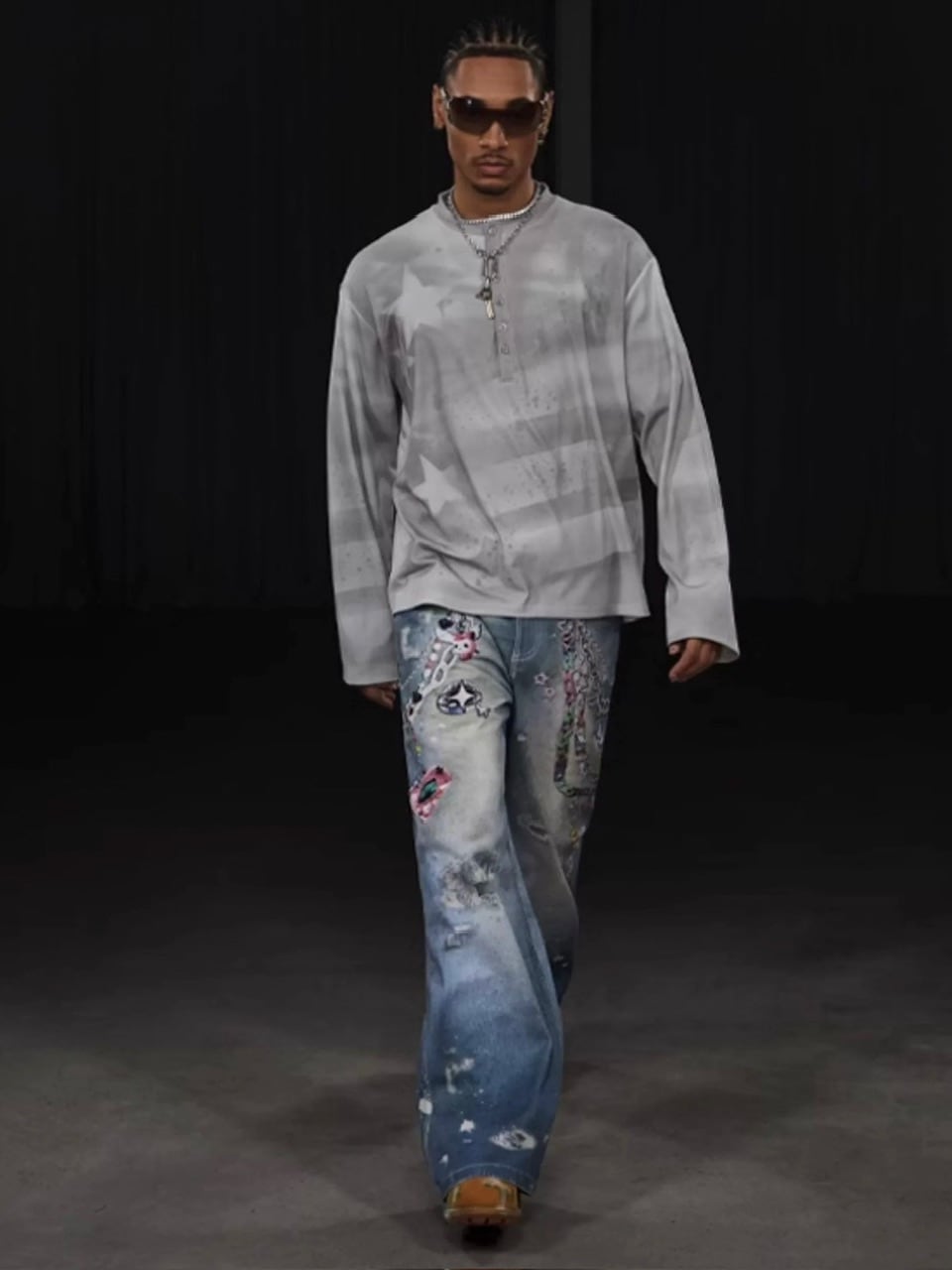 DND4DES】Y2K CARTOON PENDANTS PRINT PANTS | OUR BRAND