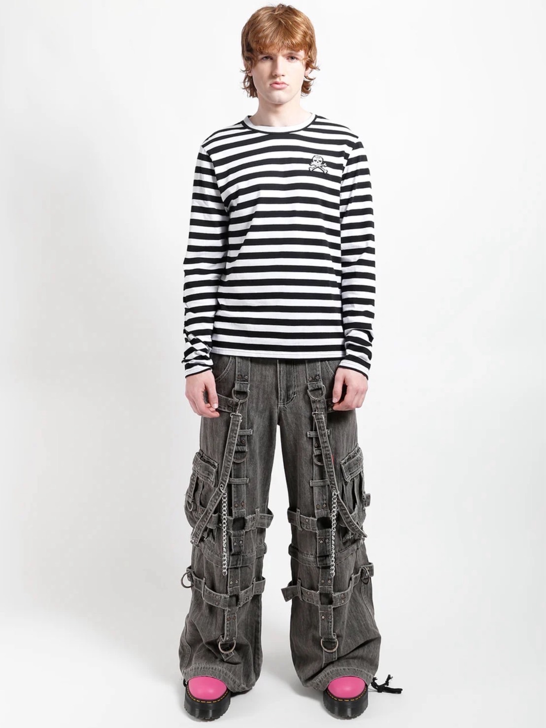 【TRIPP nyc】HARNESS DARKSTREET PANT[JM7142M] / 【トリップ エヌワイシー】ハーネスストラップボンテージポケットデニムワイドパンツ