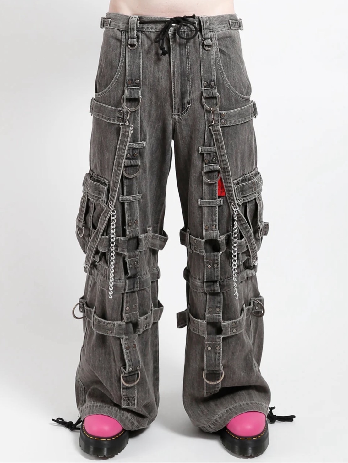 【TRIPP nyc】HARNESS DARKSTREET PANT[JM7142M] / 【トリップ エヌワイシー】ハーネスストラップボンテージポケットデニムワイドパンツ