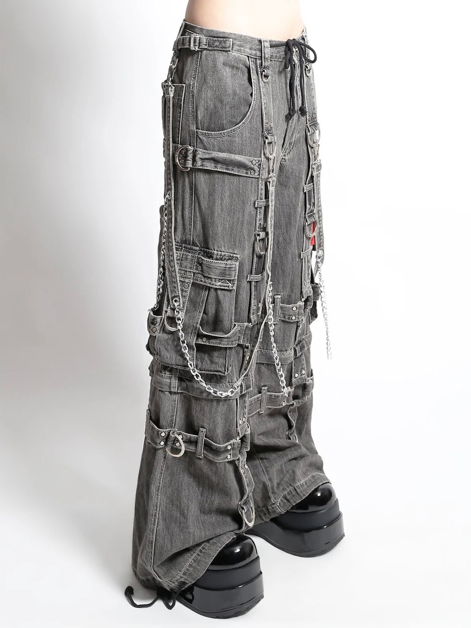 【TRIPP nyc】HARNESS DARKSTREET PANT[JM7142M] / 【トリップ エヌワイシー】ハーネスストラップボンテージポケットデニムワイドパンツ