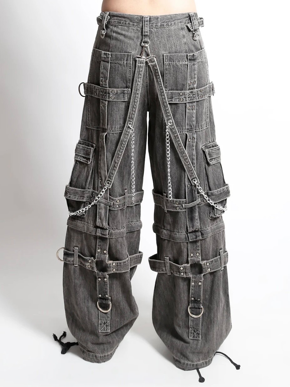 【TRIPP nyc】HARNESS DARKSTREET PANT[JM7142M] / 【トリップ エヌワイシー】ハーネスストラップボンテージポケットデニムワイドパンツ