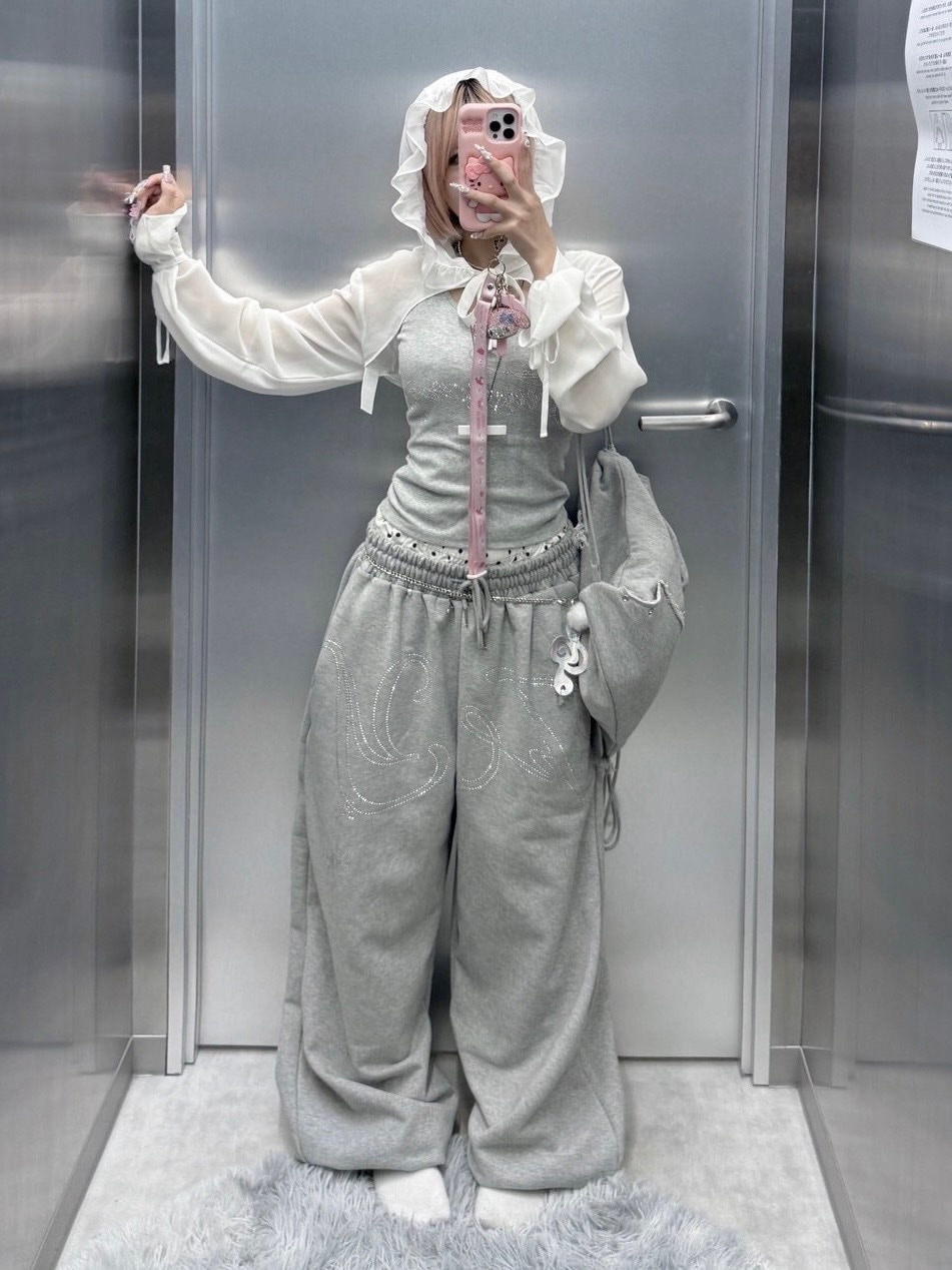 FANCY CLUB エンジェルビンテージパンツ　アイボリー Sサイズ FANCY CLUB】ANGEL VINTAGE SWEATPANTS / 【ファンシークラブ