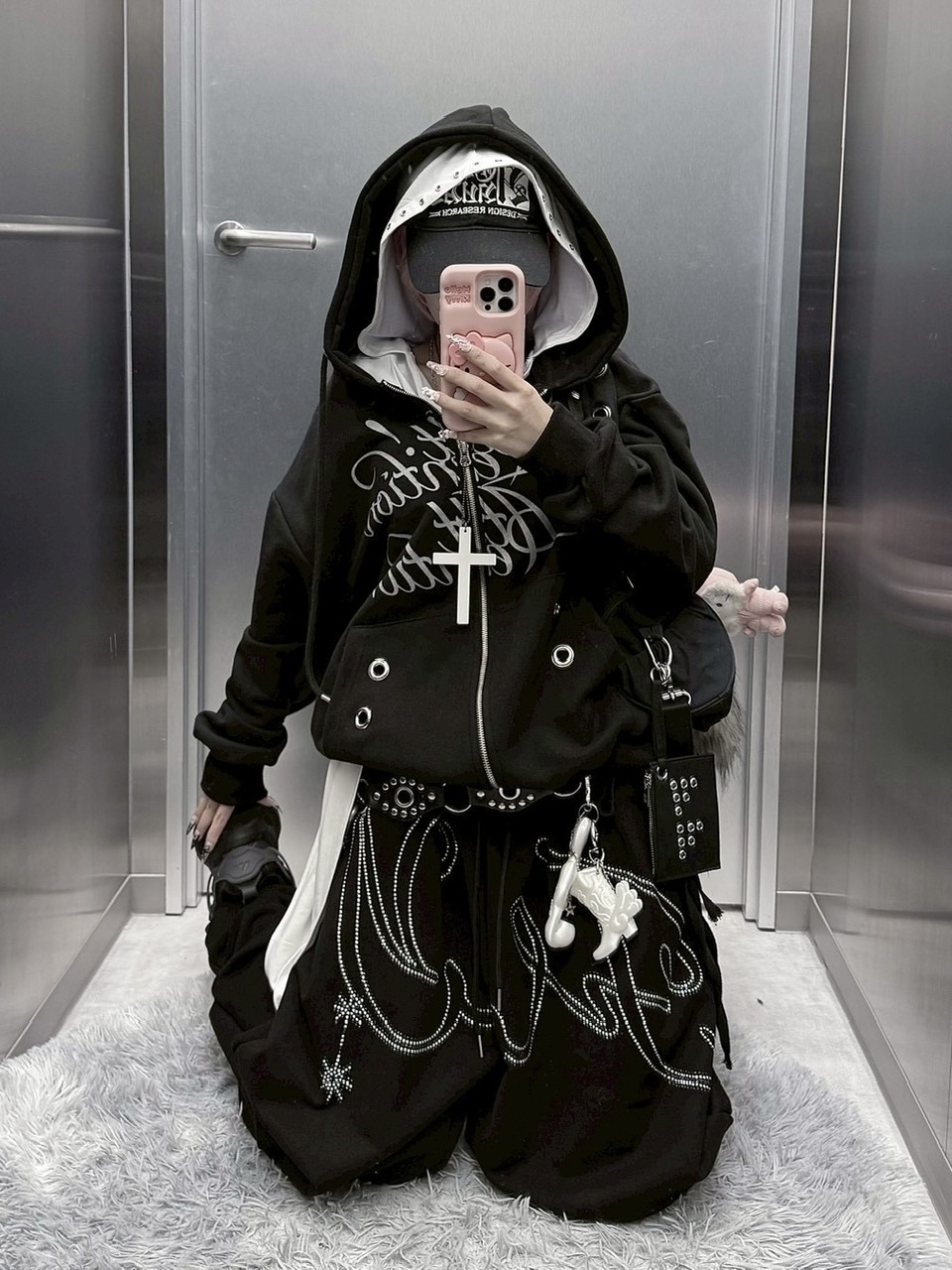 11/8 再入荷【FANCY CLUB】ANGEL VINTAGE SWEATPANTS / 【ファンシー