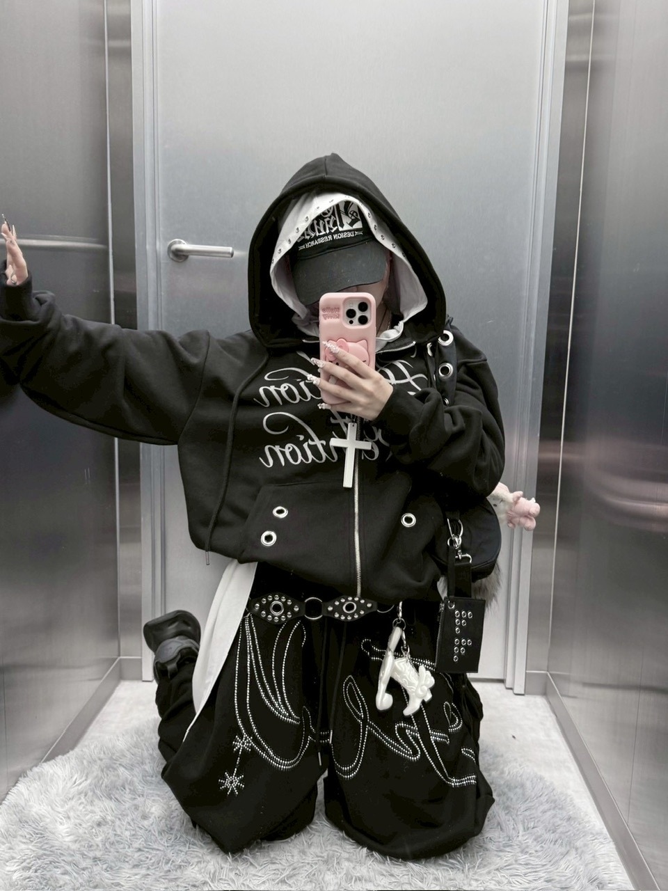 11/8 再入荷【FANCY CLUB】ANGEL VINTAGE SWEATPANTS / 【ファンシークラブ】エンジェルビンテージスウェットパンツ