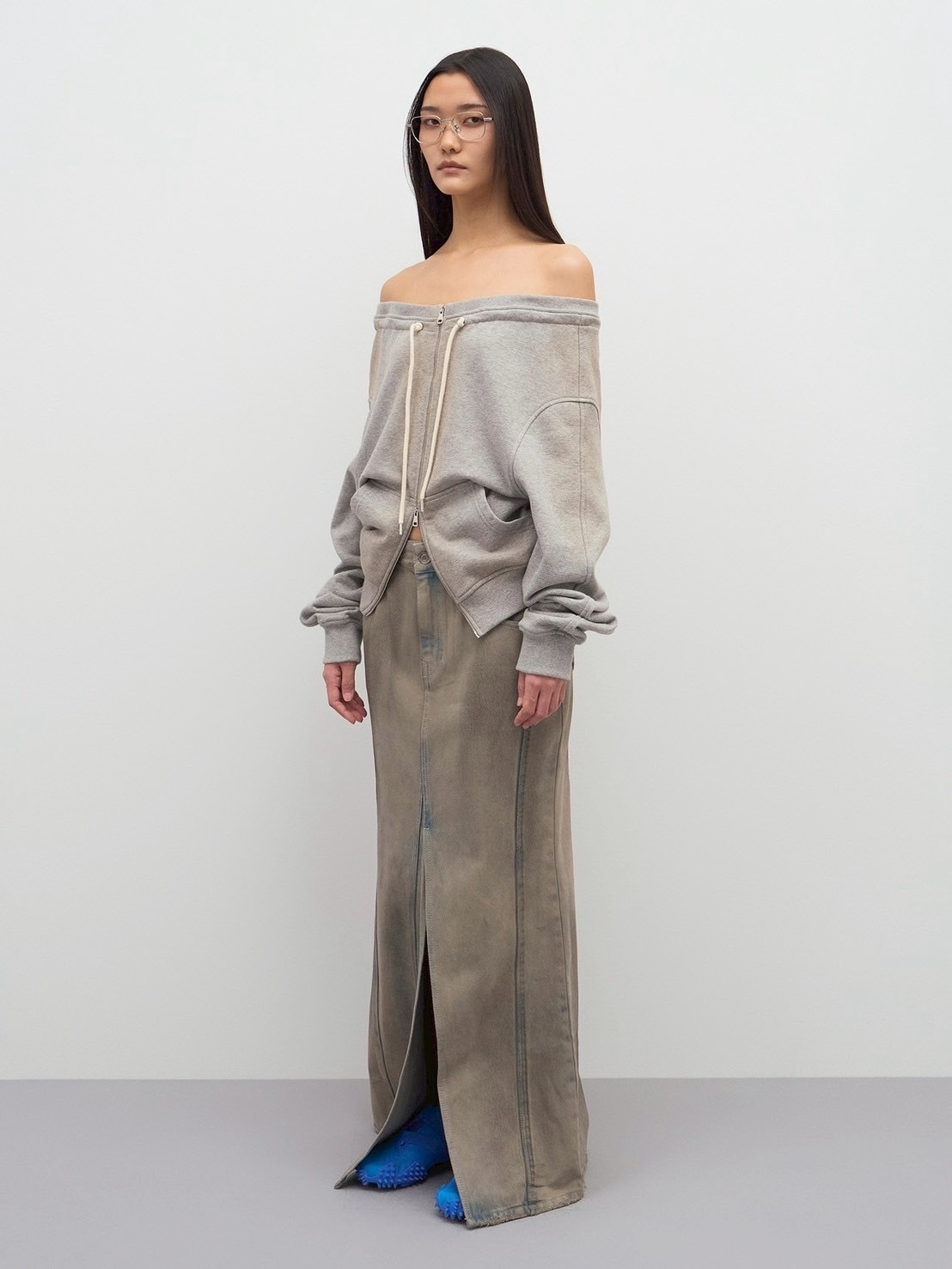 【LCDC】DIRTY WASHED DENIM SKIRT / 【エルシーディーシー・ティーエム】ダーティウォッシュデニムスカート