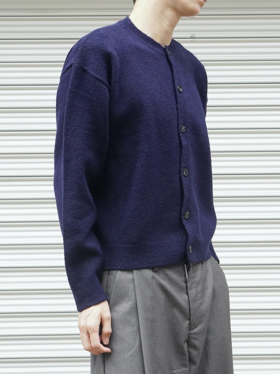 東京店WEB限定受注制【Chikashitsu +】soft touch crew neck knit